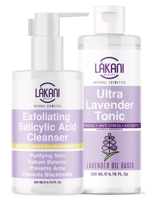 Exfoliating Salisylic Acid Cleanser & Ultra Lavender Tonic